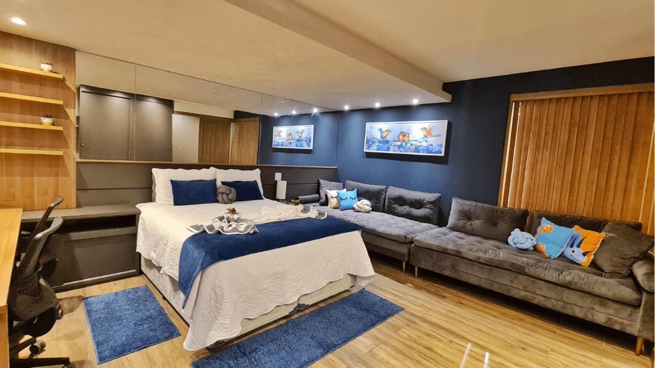 Apartamento Loft Lindo Com Ar Condic, Wifi, Perto De Capivari